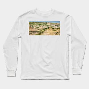 Painted Canyon Overlook North Dakota Long Sleeve T-Shirt